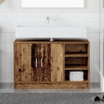 vidaXL Cabinet Évier Bois Vieilli 90x29x55 cm Bois d'Ingénierie