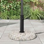 vidaXL Pied de parasol Multicolore et noir 45 x 45 x 40 cm