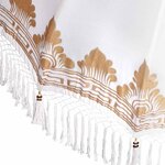vidaXL Parasol balinais 260 Crème 180-190 cm Coton et bois massif