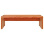 vidaXL Support de moniteur marron miel 50x27x15 cm bois de pin solide
