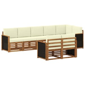vidaXL Ensemble de canapés d'extérieur 7 pc