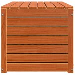 vidaXL Boîte de Rangement de Jardin Marron cire 101 x 50.5 x 46.5 cm