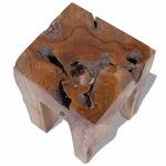 vidaXL Tabouret Bois de teck massif