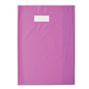 Protège-cahier Styl'SMS 24x32 cm pvc 120 avec Porte-étiquette Violet ELBA