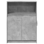 vidaXL Buffet avec LED gris béton 72x34x100 cm bois d'ingénierie