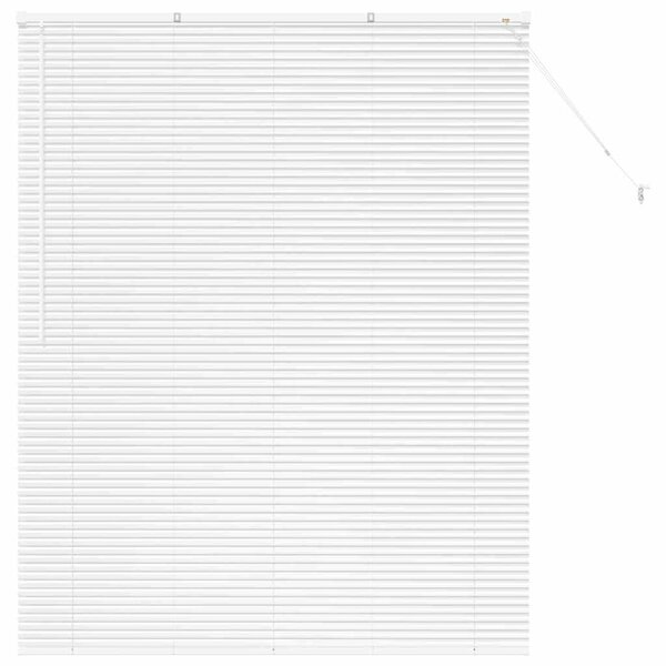 vidaXL Store de Fenêtre avec des rideaux Autre Blanc 80 x 130 cm Aluminium