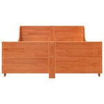 vidaXL Cadre de lit sans matelas cire marron 150x200cm bois pin massif