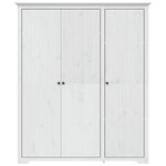 vidaXL Garde-robe BODO blanc 146x53 5x173 cm bois massif de pin