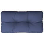 vidaXL Coussin de palette bleu marine 120x40x12 cm tissu