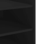 vidaXL Table de chevet noir 45x50x50 cm bois d’ingénierie