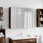 vidaXL Armoire Miroir de Salle de Bain Bois ancien 60 x 14 5 x 50 cm