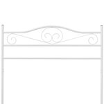 vidaXL Portant à vêtements Blanc Acier