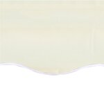 vidaXL Tissu de remplacement pour auvent Crème 4 5x3 5 m