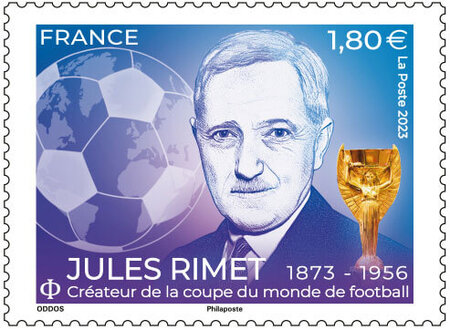 Timbre - Jules Rimet - Lettre internationale