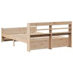 vidaXL Cadre de lit avec tête de lit sans matelas 120x190 cm