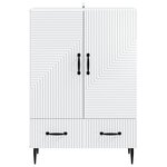 vidaXL Buffet Blanc 66 x 34 5 x 95 cm Bois d'ingénierie