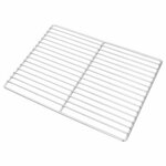 vidaXL Grille de barbecue Argent 40 x 30 cm Acier inoxydable