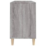 vidaXL Armoire à chaussures Sonoma gris 102x36x60 cm Bois d'ingénierie