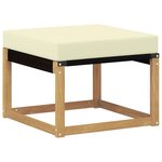 vidaXL Ensemble de canapés d'extérieur 8 pc Blanc et crème