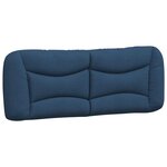 vidaXL Cadre de lit sans matelas Hvar bleu 180x200 cm tissu