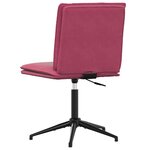 vidaXL Chaises à manger lot de 6 rouge bordeaux velours
