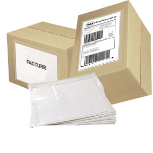 Lot de 1000 Pochettes porte document A5 auto adhésive transparente