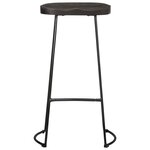 vidaXL Tabourets de bar lot de 2 noir 45x40x78 cm bois manguier massif