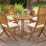vidaXL Dessus de table 70x70x2 5 cm octogonal bois de teck massif