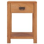 vidaXL Table de chevet 35x35x50 cm bois de teck massif