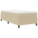 vidaXL Lit à ressorts avec matelas gris vert clair  80 x 200 cm  en velours côtelé.