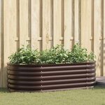 vidaXL Jardinière surélevée Marron 160 x 80 x 44 cm Acier
