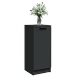 vidaXL Buffets 2 Pièces noir 30x30x70 cm bois d'ingénierie