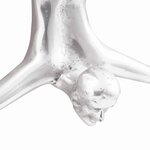 vidaXL Sculpture Argent 22 x 8 x 25 cm Aluminium