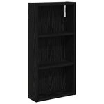 vidaXL Armoire murale de salle de bain Chêne Noir 30 x 10 x 60 5 cm