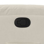 vidaXL Fauteuil inclinable Crème Velours