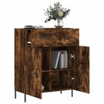 vidaXL Buffet chêne fumé 69 5x34x90 cm bois d'ingénierie