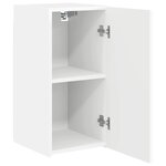 vidaXL Meuble TV mural Blanc 30 x 31 x 60 cm Bois d'ingénierie