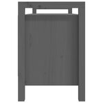 Banc banquette d'entrée 110 x 40 x 60 cm bois de pin massif gris 02_0010801