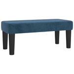 vidaXL Sommier à lattes de lit et matelas bleu foncé 120x190cm velours