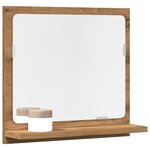 VidaXL Armoire à miroir de salle de bain chêne artisanal 40x11x37 cm