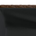 vidaXL Jardinière avec étagère marron résine tressée