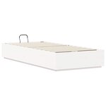 vidaXL Cadre de lit ottoman Blanc 100 x 200 cm Pin massif