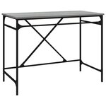 vidaXL Bureau sonoma gris 100x50x75 cm bois d'ingénierie et fer
