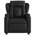 vidaXL Fauteuil inclinable électrique Noir Similicuir