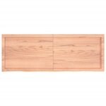 vidaXL Étagère murale marron clair bois chêne massif traité