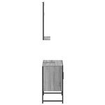 vidaXL Ensemble d'armoires de salle de bain 2 Pièces sonoma gris
