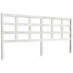 vidaXL Tête de lit blanc 205 5x4x100 cm bois massif de pin