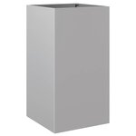 vidaXL Jardinière argenté 42x38x75 cm acier galvanisé