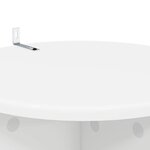 vidaXL Support de Plante 2 pièces Blanc Ø40 x 60 cm Bois d'ingénierie