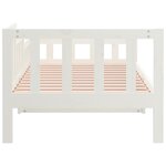 vidaXL Lit de jour sans matelas blanc 90x190 cm bois de pin massif